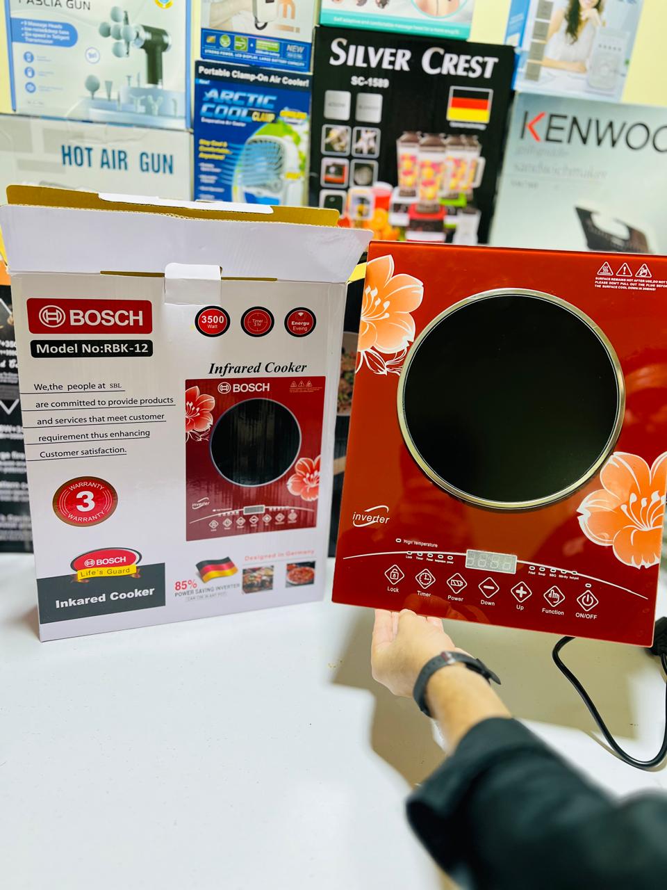 Bosch Infrared Cooker | 3500 Watts | Integrated Fuse | 3 Year International Warranty | 85% Energy Saving