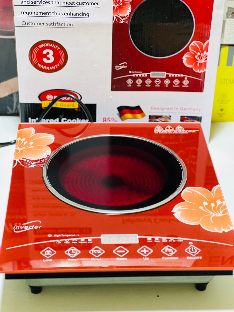 Bosch Infrared Cooker | 3500 Watts | Integrated Fuse | 3 Year International Warranty | 85% Energy Saving