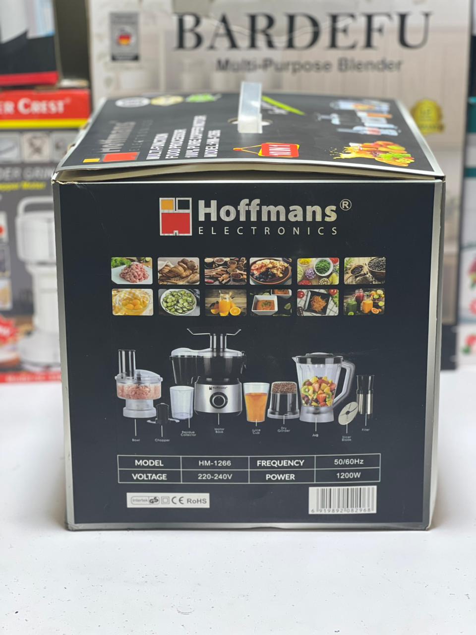 Hoffmans Food Factory/Food processor Unbreakable Jug - Juicer/Blender - Grinder Meat Chopper - Multi Pro, Prfessional Kitchen 10  in 1