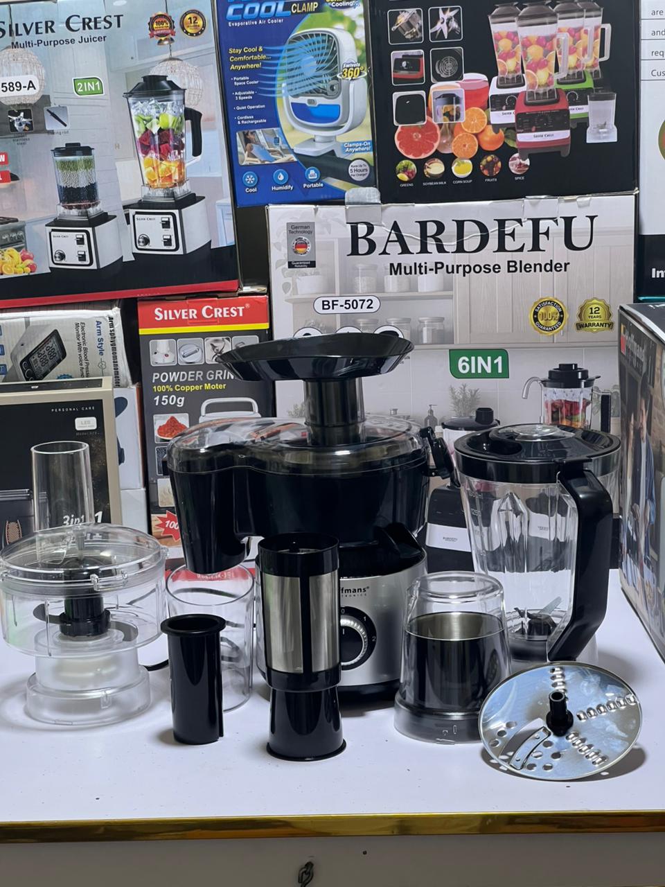Hoffmans Food Factory/Food processor Unbreakable Jug - Juicer/Blender - Grinder Meat Chopper - Multi Pro, Prfessional Kitchen 10  in 1