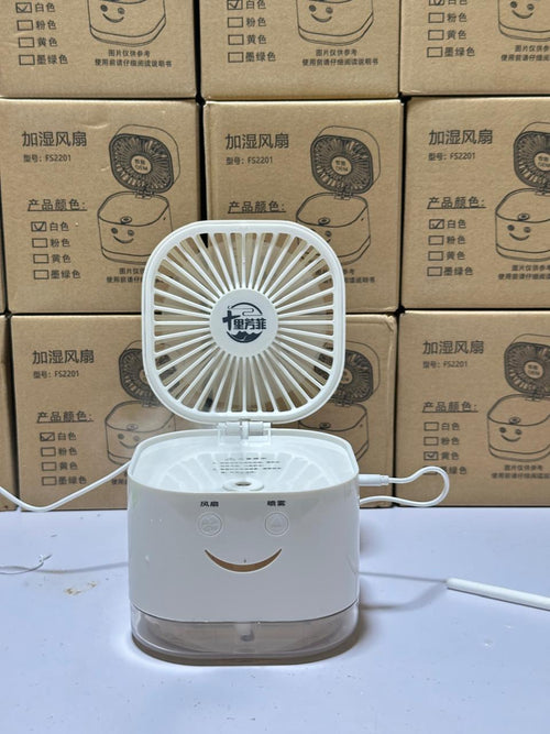 2 in 1 Cool Humidifer Fan | Mist Fan | Aroma Diffuser + Fan