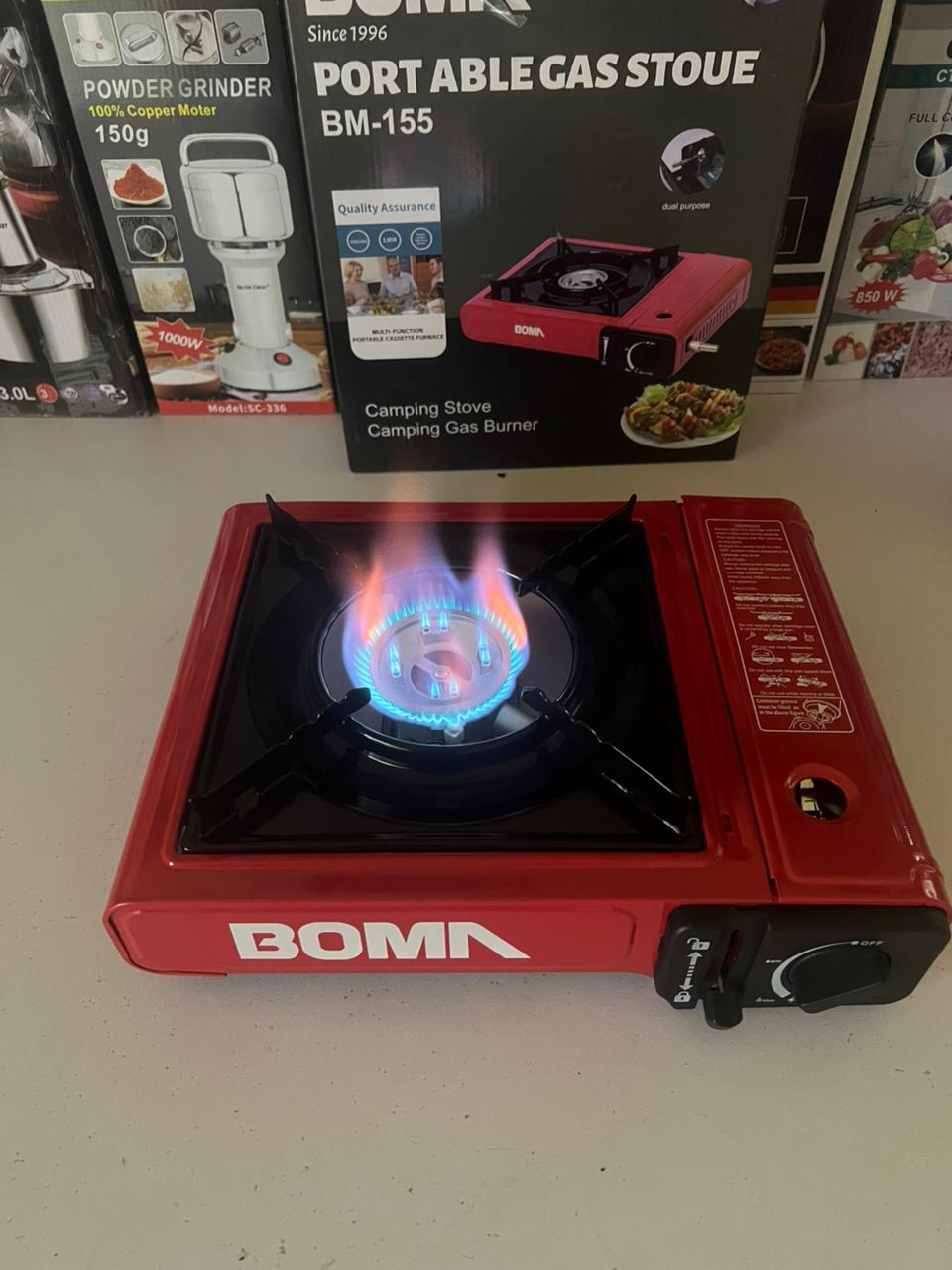Boma Camping  Stove Automatic Ignition Large Firepower Windproof Energy Saving Dual-use Portable Gas Stove Camping Supply