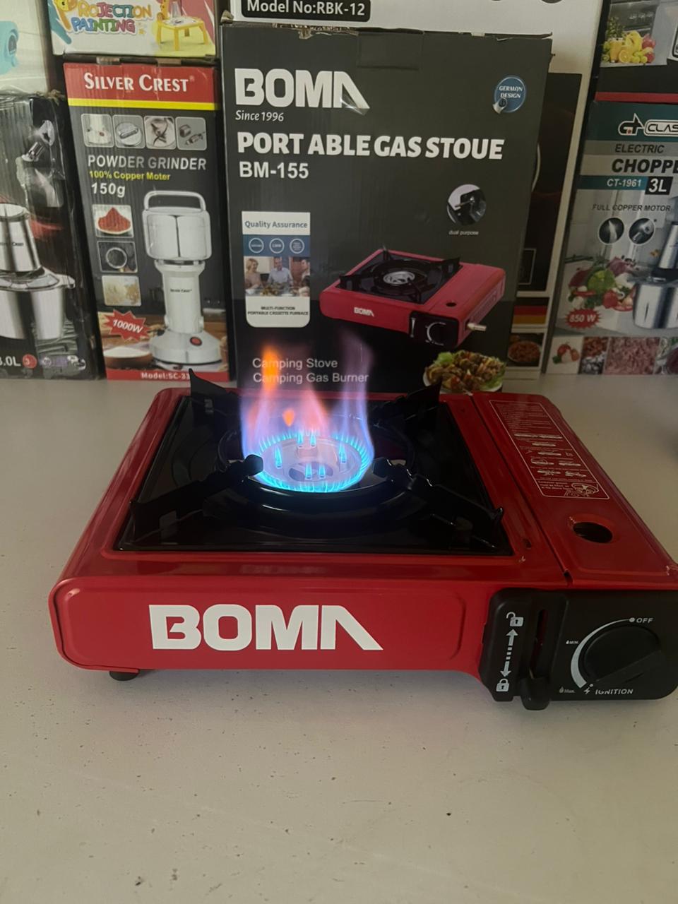 Boma Camping  Stove Automatic Ignition Large Firepower Windproof Energy Saving Dual-use Portable Gas Stove Camping Supply