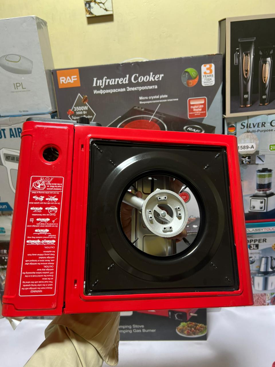 Boma Camping  Stove Automatic Ignition Large Firepower Windproof Energy Saving Dual-use Portable Gas Stove Camping Supply