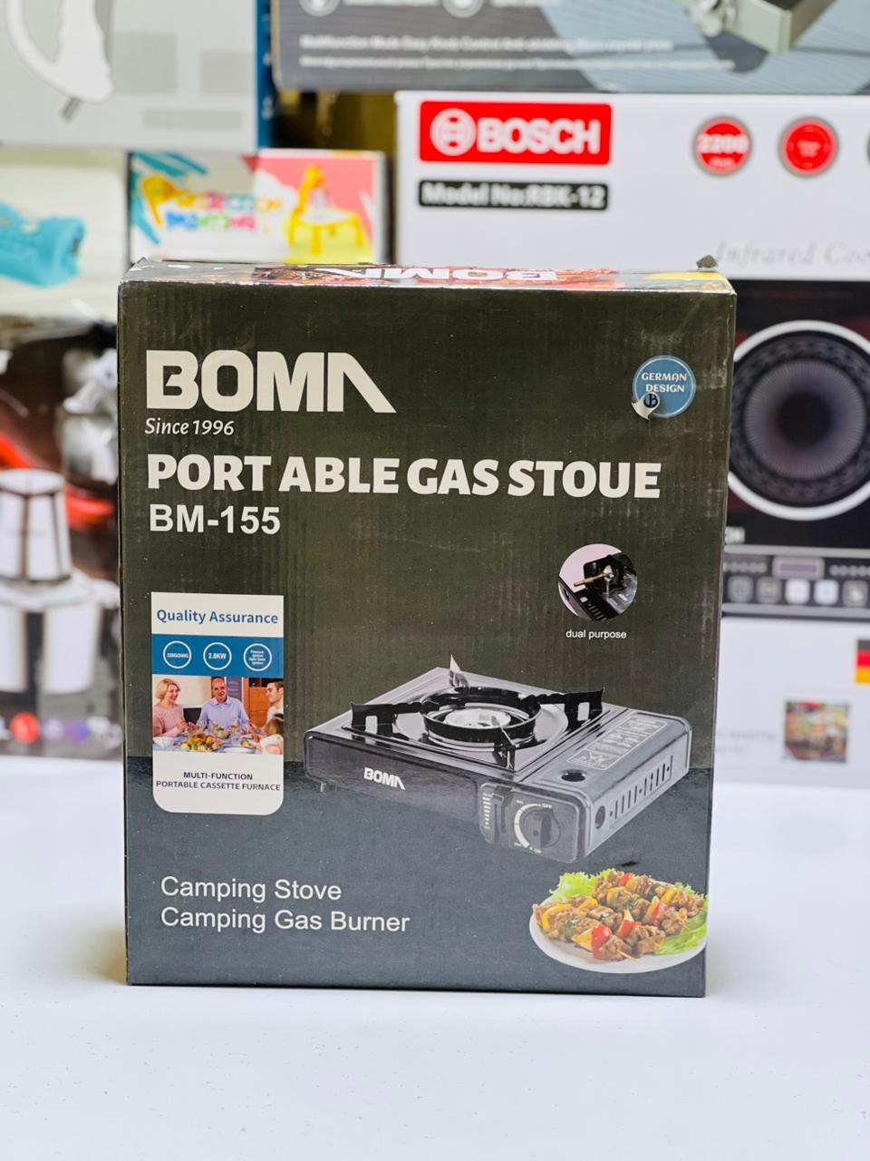 Boma Camping  Stove Automatic Ignition Large Firepower Windproof Energy Saving Dual-use Portable Gas Stove Camping Supply