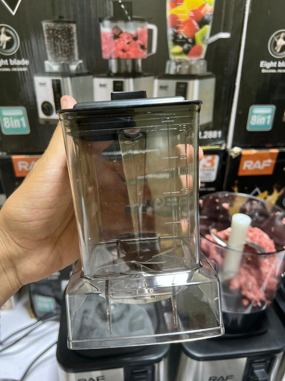 Food Processor – RAF Multi-Purpose Blender R.2877 – Powerful Kitchen Blender & Grinder – Heavy Duty Motor, Stainless Steel Blades,