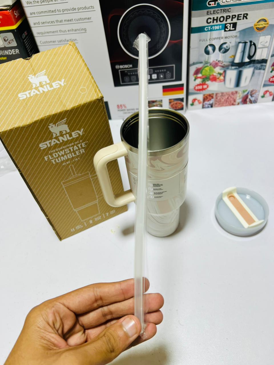 Stanley Tumbler 40 Oz. 1200ML Stanley Cup. Stainless Steel Vacuum Insulated Tumbler mugs with straw