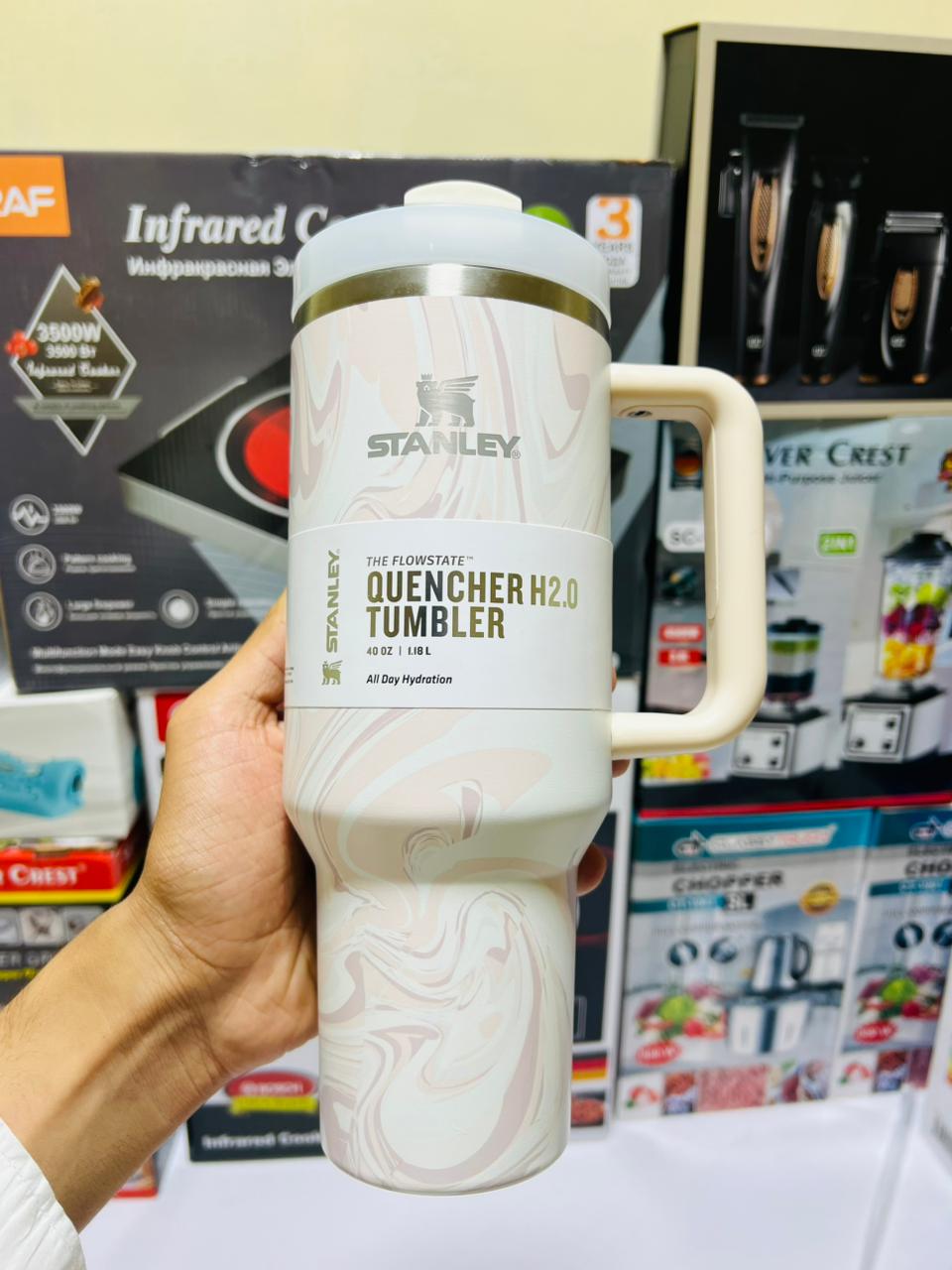 Stanley Tumbler 40 Oz. 1200ML Stanley Cup. Stainless Steel Vacuum Insulated Tumbler mugs with straw