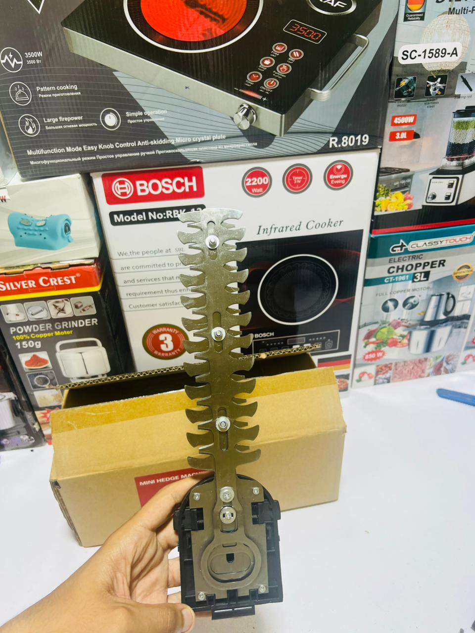 2-in-1 Electric Hand Held Grass Shear, Small Hedge Trimmer Shrubbery Clipper Cordless Battery Powered Rechargeable for Garden and Lawn.