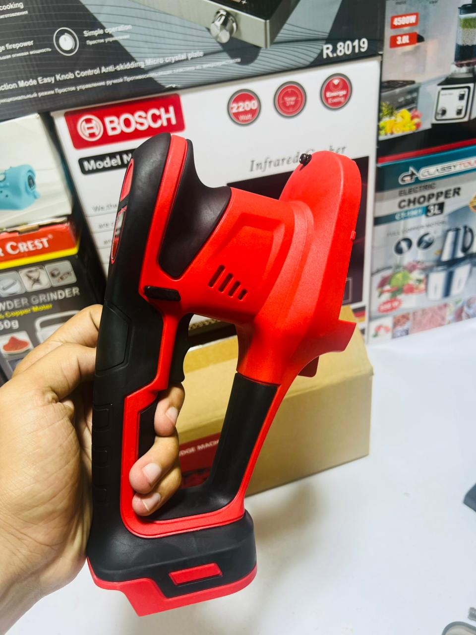 2-in-1 Electric Hand Held Grass Shear, Small Hedge Trimmer Shrubbery Clipper Cordless Battery Powered Rechargeable for Garden and Lawn.