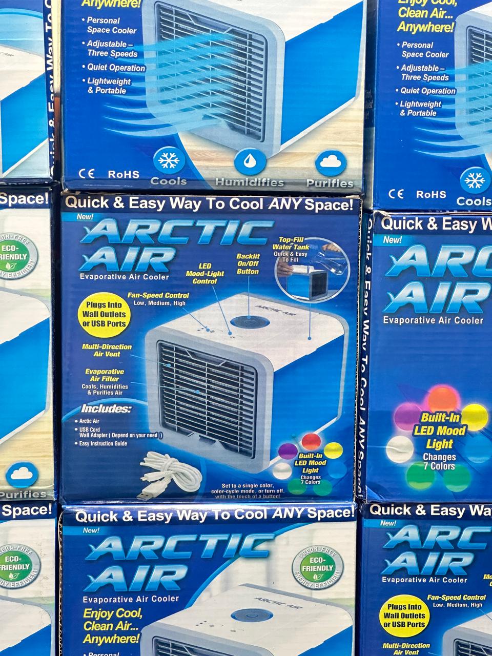 2 in 1 Air cooler | AC Fan | with Water Tank and Changing Color | Plug and Play
