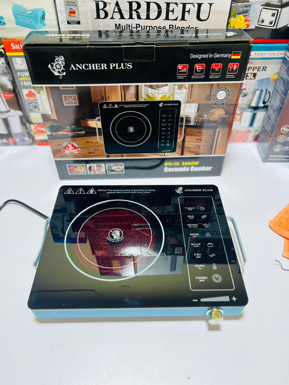 ANCHER PLUS Universal Hot Plate   3500 Watt  | Electric Ceramic Cooker Stove Hot Plate