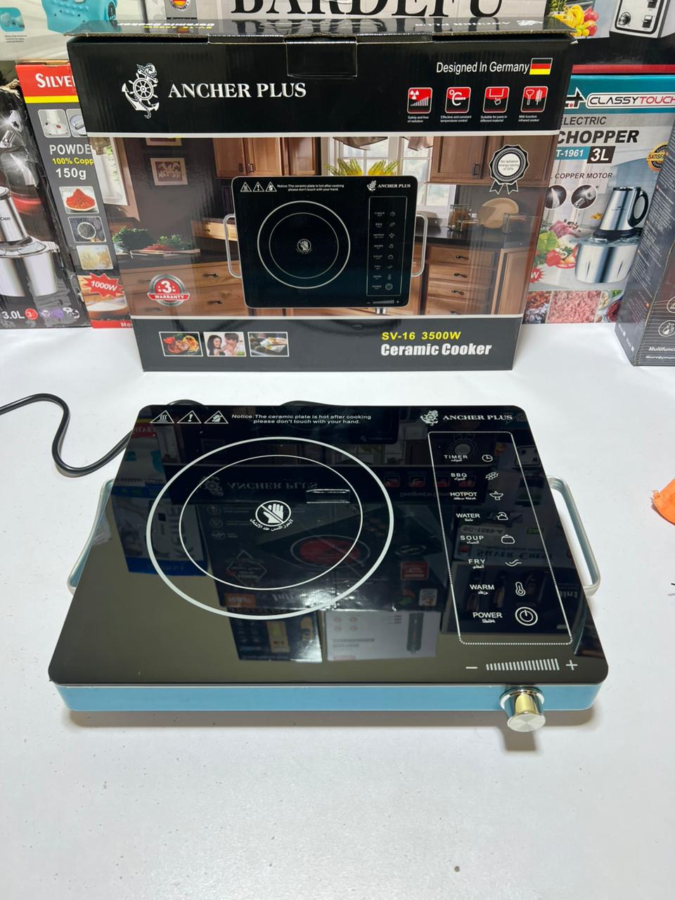 ANCHER PLUS Universal Hot Plate   3500 Watt  | Electric Ceramic Cooker Stove Hot Plate