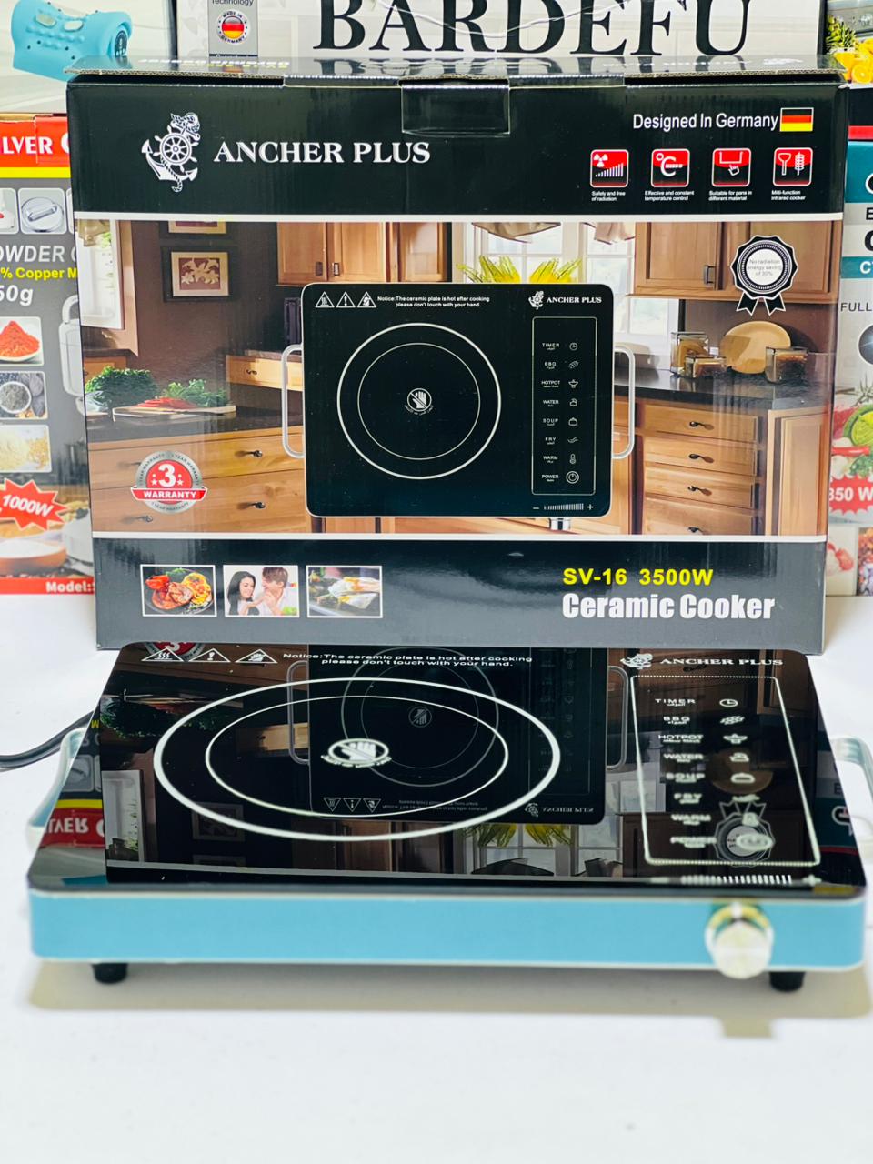 ANCHER PLUS Universal Hot Plate   3500 Watt  | Electric Ceramic Cooker Stove Hot Plate