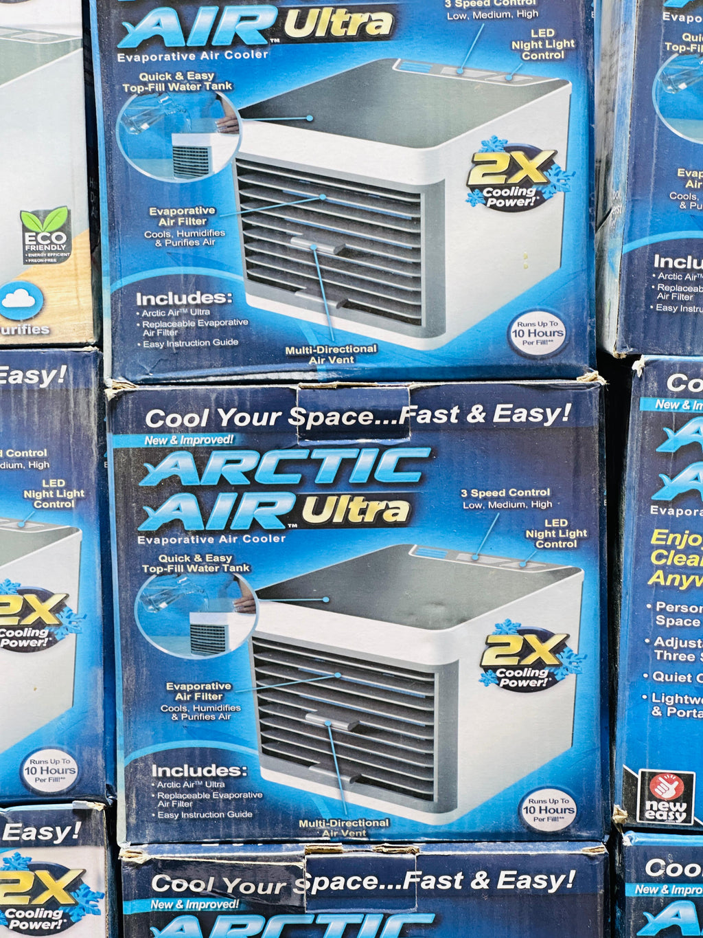 Arctic Air Ultra Evaporative Air Cooler By Ontel - Powerful 3-Speed, Lightweight, Portable Personal Space Cooler With Hydro-Chill Technology For Bedroom, Office, Living Room