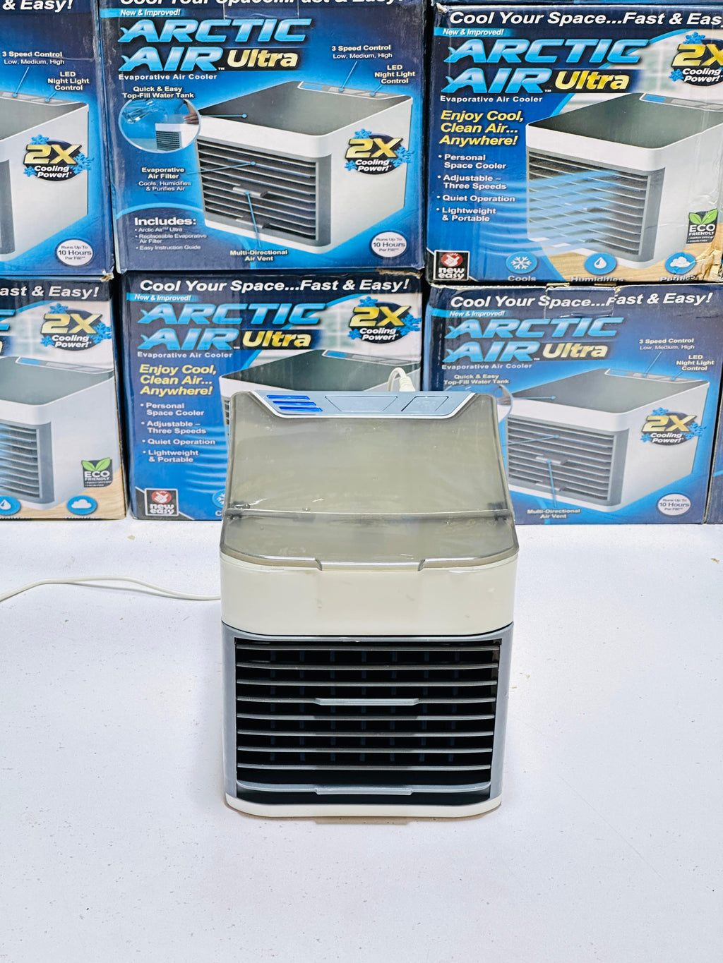Arctic Air Ultra Evaporative Air Cooler By Ontel - Powerful 3-Speed, Lightweight, Portable Personal Space Cooler With Hydro-Chill Technology For Bedroom, Office, Living Room