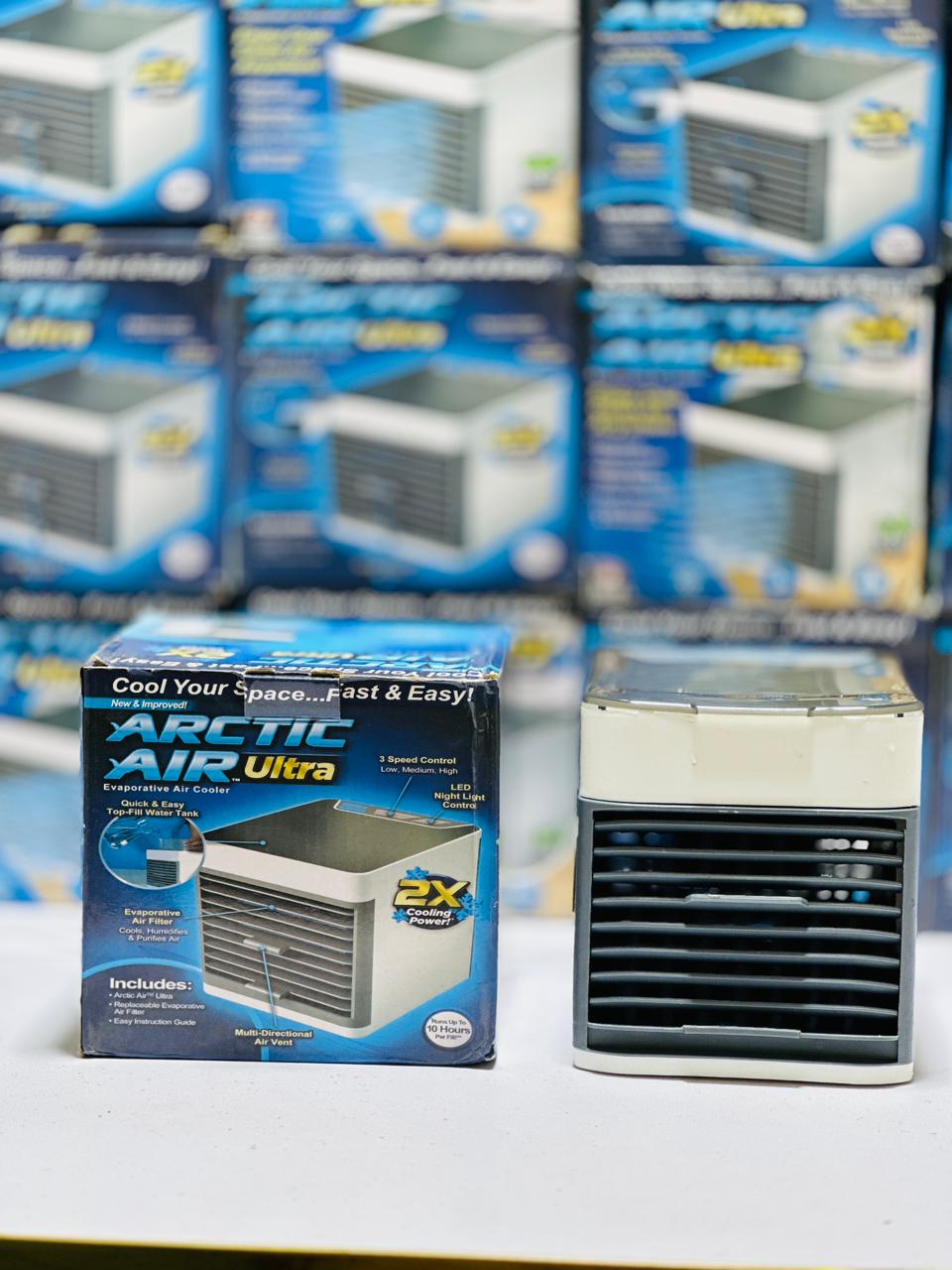 Arctic Air Ultra Evaporative Air Cooler By Ontel - Powerful 3-Speed, Lightweight, Portable Personal Space Cooler With Hydro-Chill Technology For Bedroom, Office, Living Room