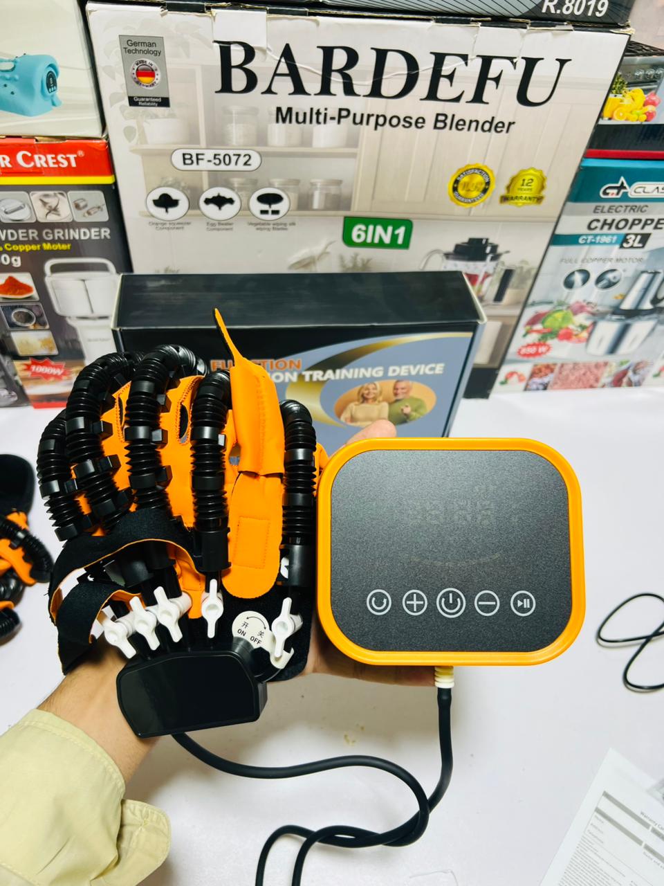 Hand Function  Rehabilitation Robot Gloves, Hand Dysfunction Patient Training Device Stroke Hemiplegia, Finger Exerciser Hand Strengthener Finger Orthosis for Relief Cramps