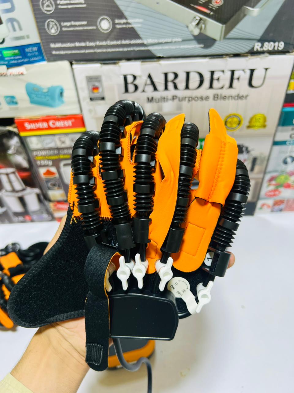 Hand Function  Rehabilitation Robot Gloves, Hand Dysfunction Patient Training Device Stroke Hemiplegia, Finger Exerciser Hand Strengthener Finger Orthosis for Relief Cramps