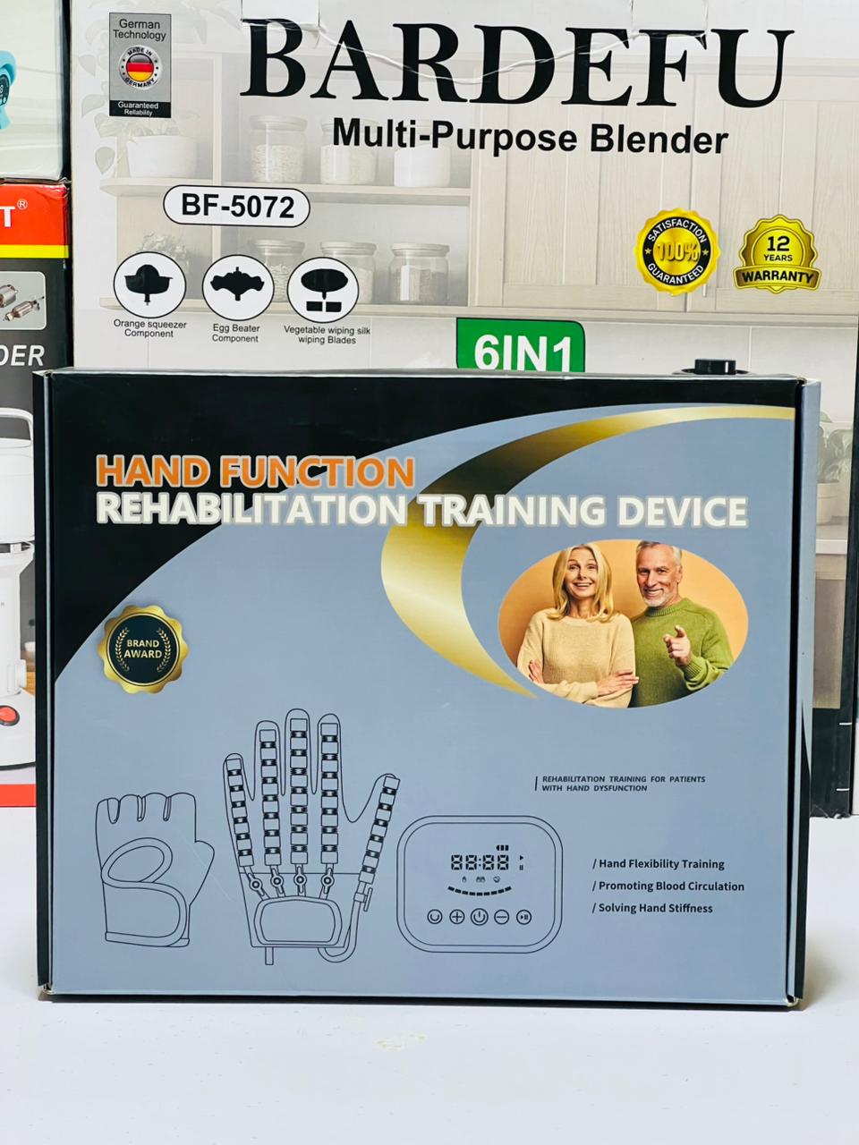 Hand Function  Rehabilitation Robot Gloves, Hand Dysfunction Patient Training Device Stroke Hemiplegia, Finger Exerciser Hand Strengthener Finger Orthosis for Relief Cramps