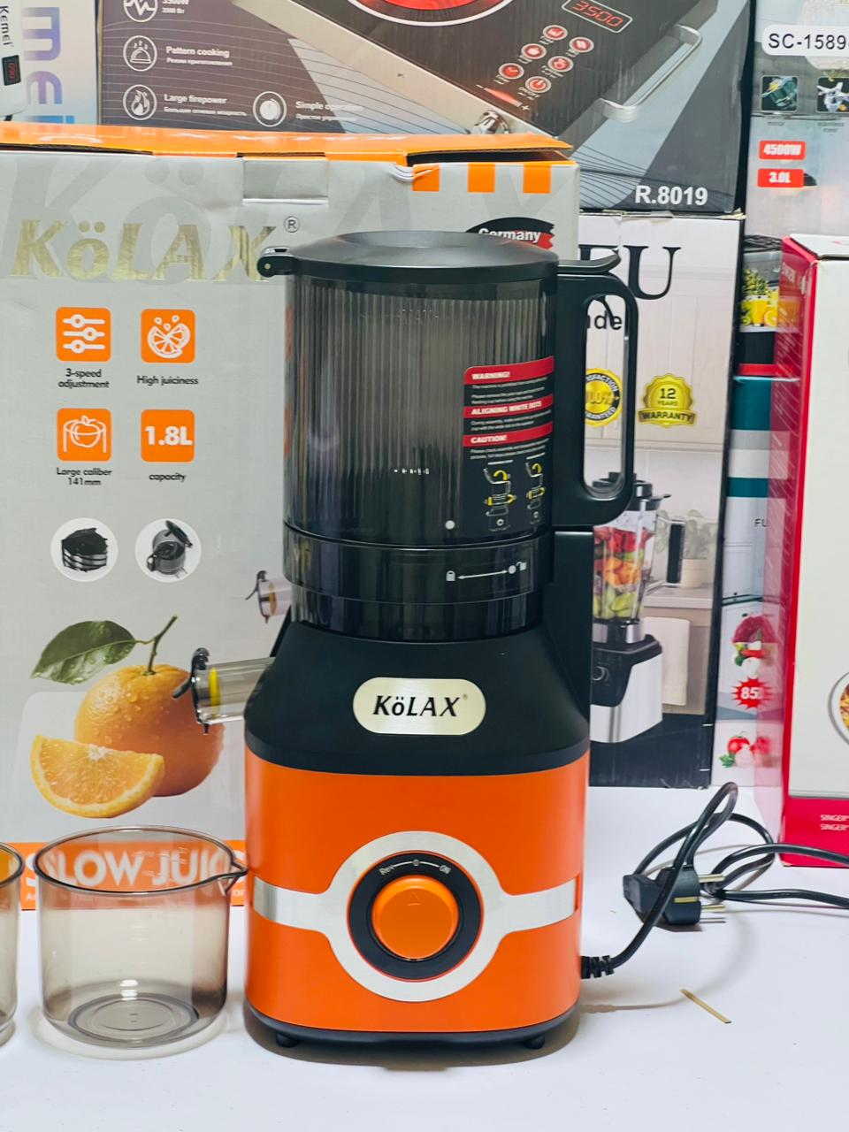 KoLax Slow Juicer Machines 800W Cold Press Juicer for Whole Vegetables and Fruits
