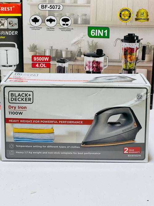 Black And Decor Dry Iron 1100W