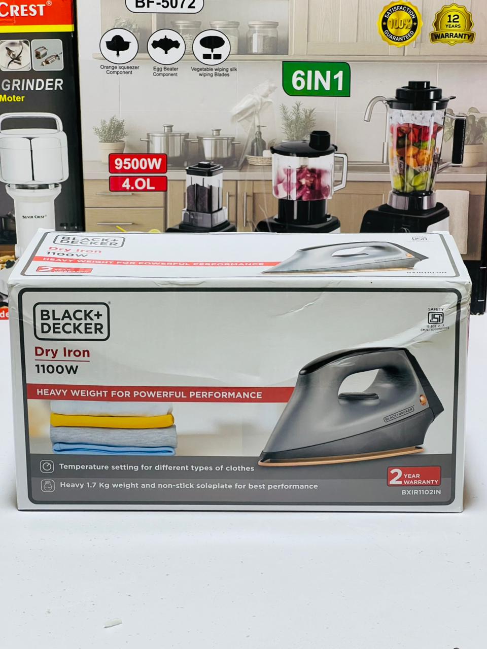 Black And Decor Dry Iron 1100W