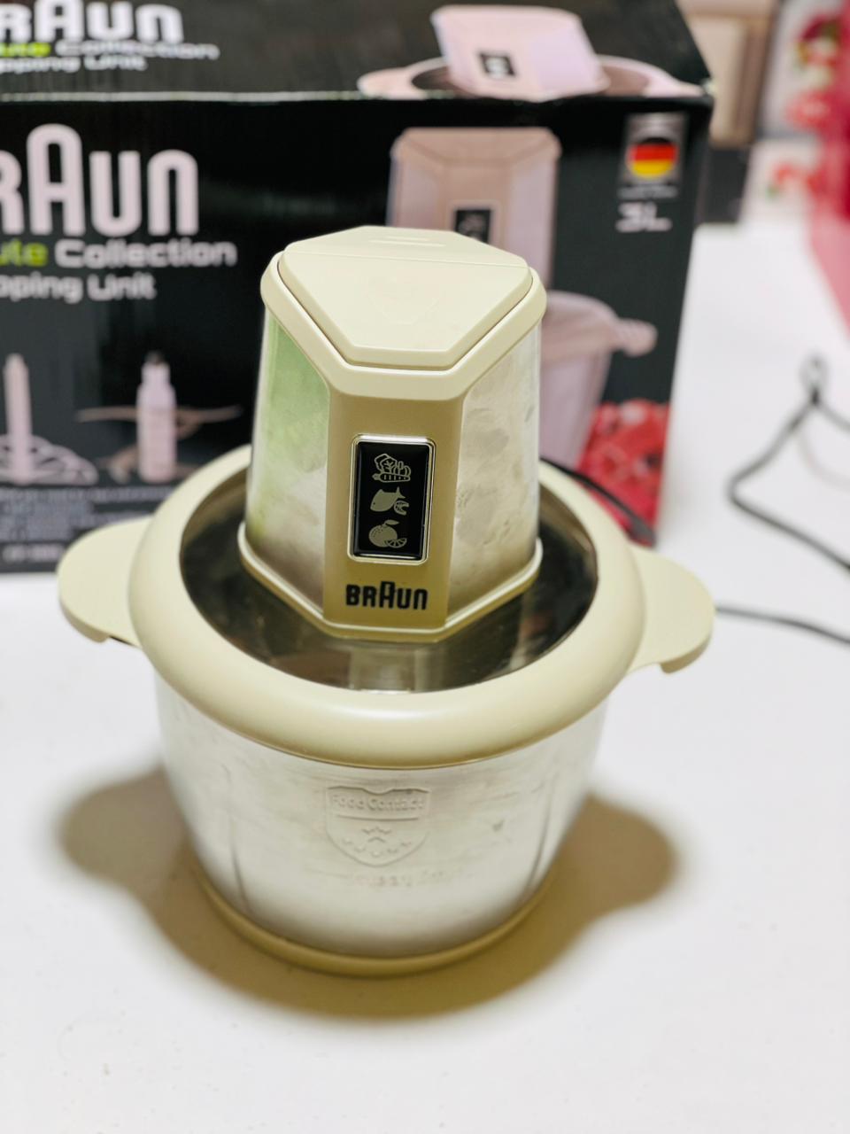 3 Liters Multifunctional Braun Food Chopper | 3L Imported Braun Meat Grinder | German Lot