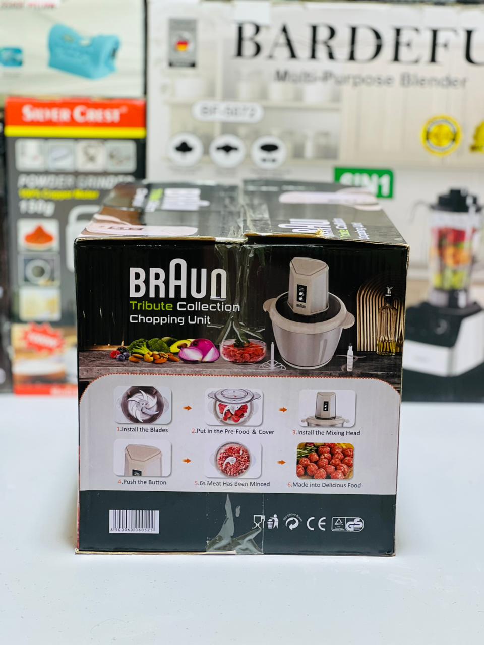 3 Liters Multifunctional Braun Food Chopper | 3L Imported Braun Meat Grinder | German Lot