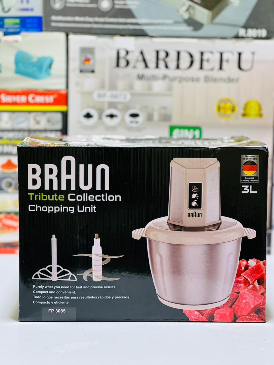 3 Liters Multifunctional Braun Food Chopper | 3L Imported Braun Meat Grinder | German Lot