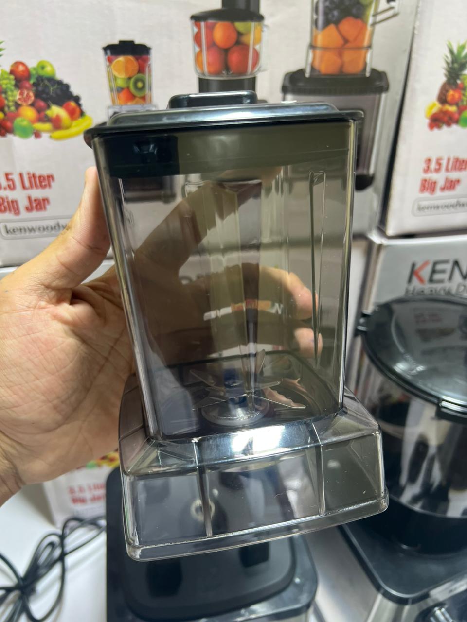 Kenwood 8 in 1 Multifunctional Blender Commercial Heavy Duty Blender KB-34G 1800W High Performance Power Blender 3.5L Jug 2000ml Chopper and 700ml Grinder