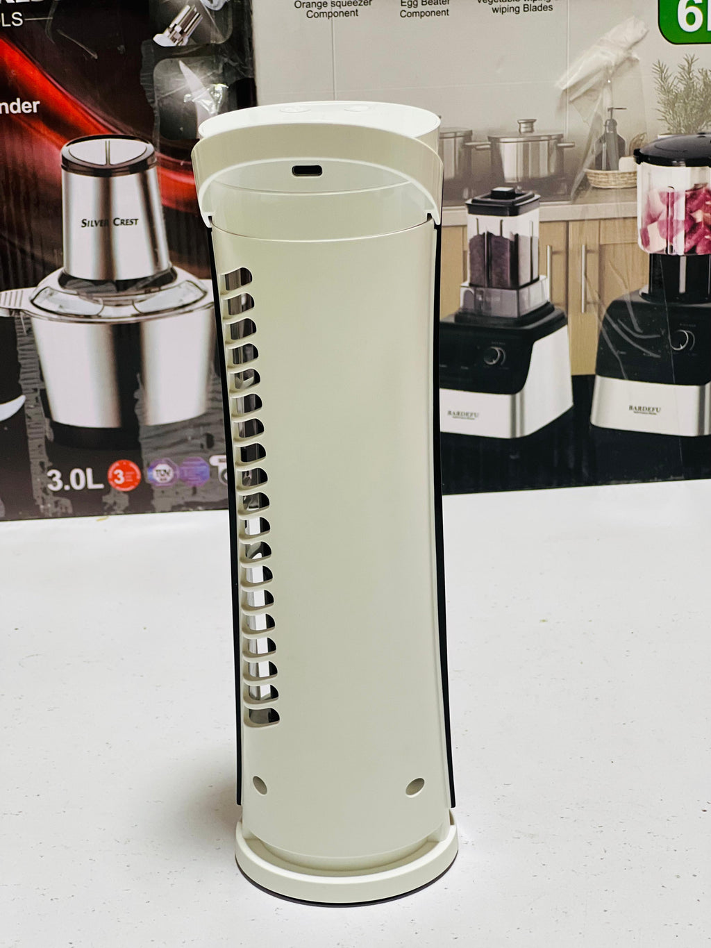 Portable 2 Speed USB Desk Fan With LED Light Bladeless Safe And Quiet Table Tower Fan For Students And Office Workers