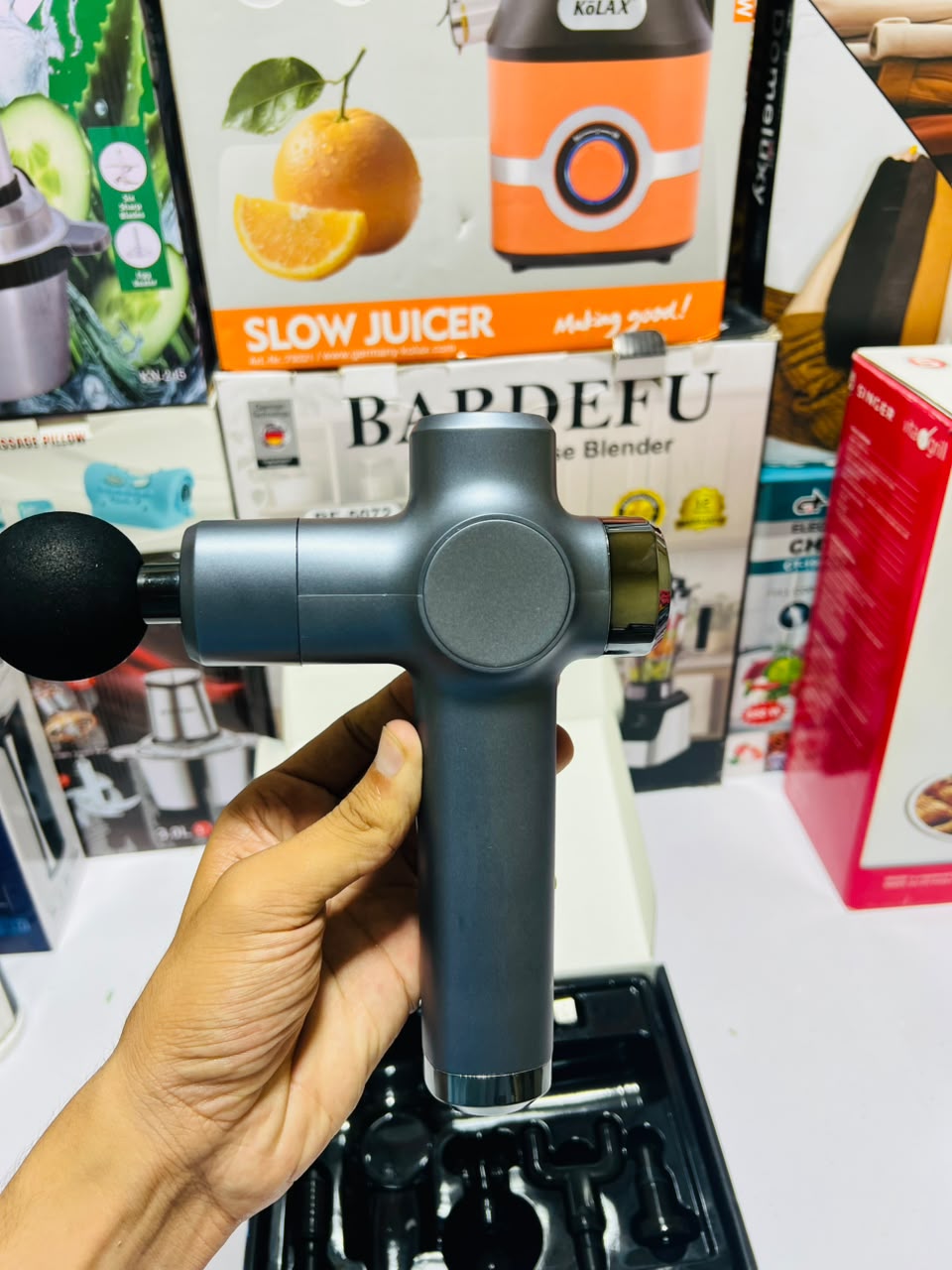 KH-560  Massage Gun for Men & Women – Deep Tissue Massager with Multiple Heads & Adjustable   Speed