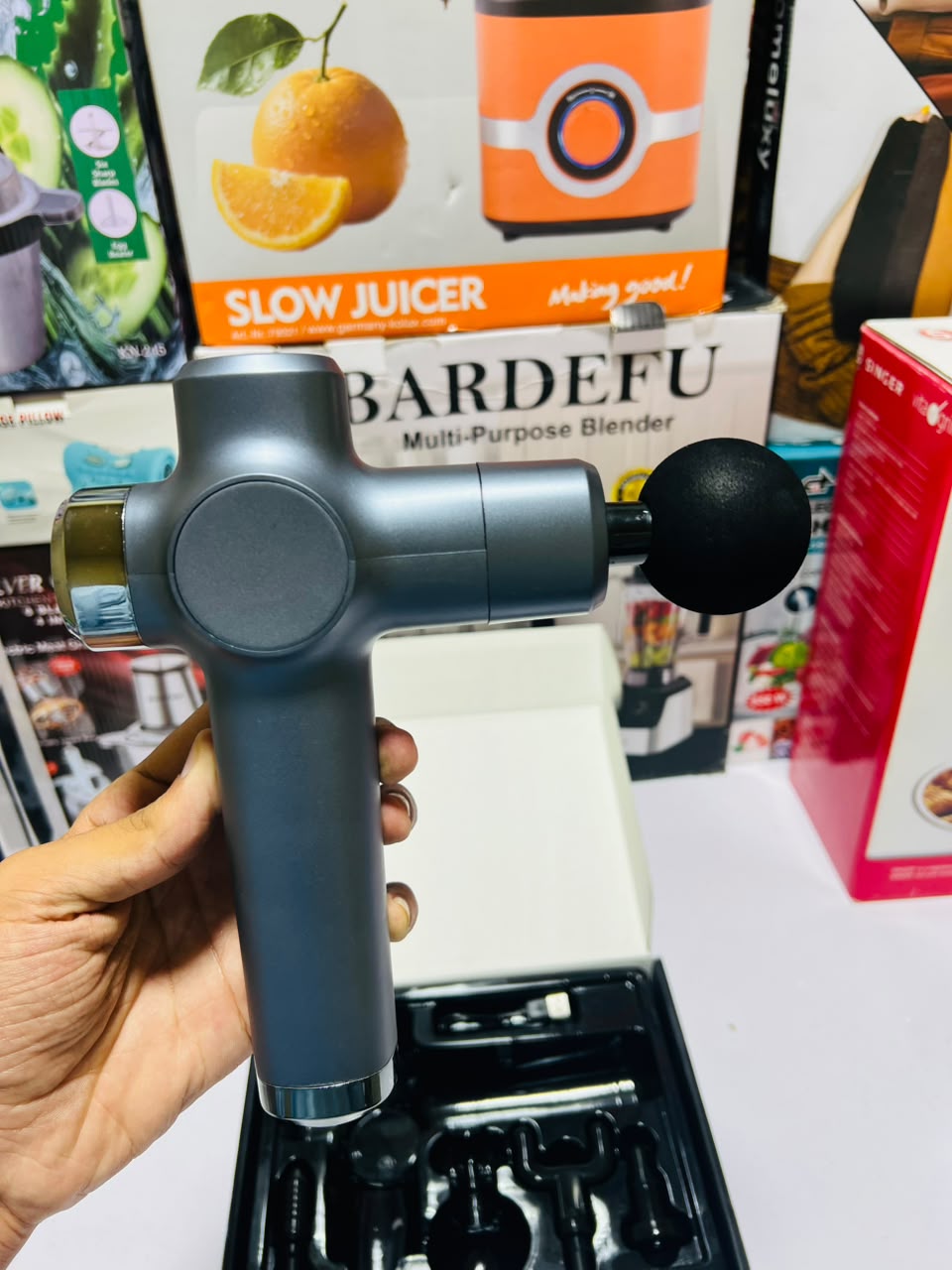 KH-560  Massage Gun for Men & Women – Deep Tissue Massager with Multiple Heads & Adjustable   Speed