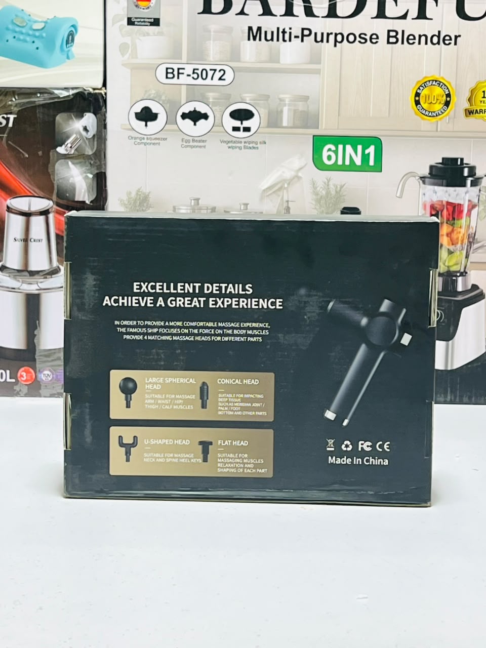 KH-560  Massage Gun for Men & Women – Deep Tissue Massager with Multiple Heads & Adjustable   Speed