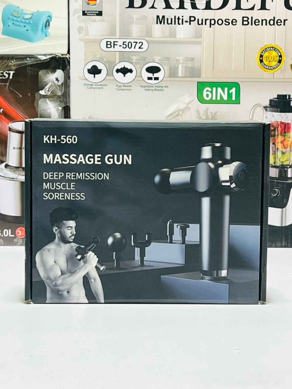 KH-560  Massage Gun for Men & Women – Deep Tissue Massager with Multiple Heads & Adjustable   Speed