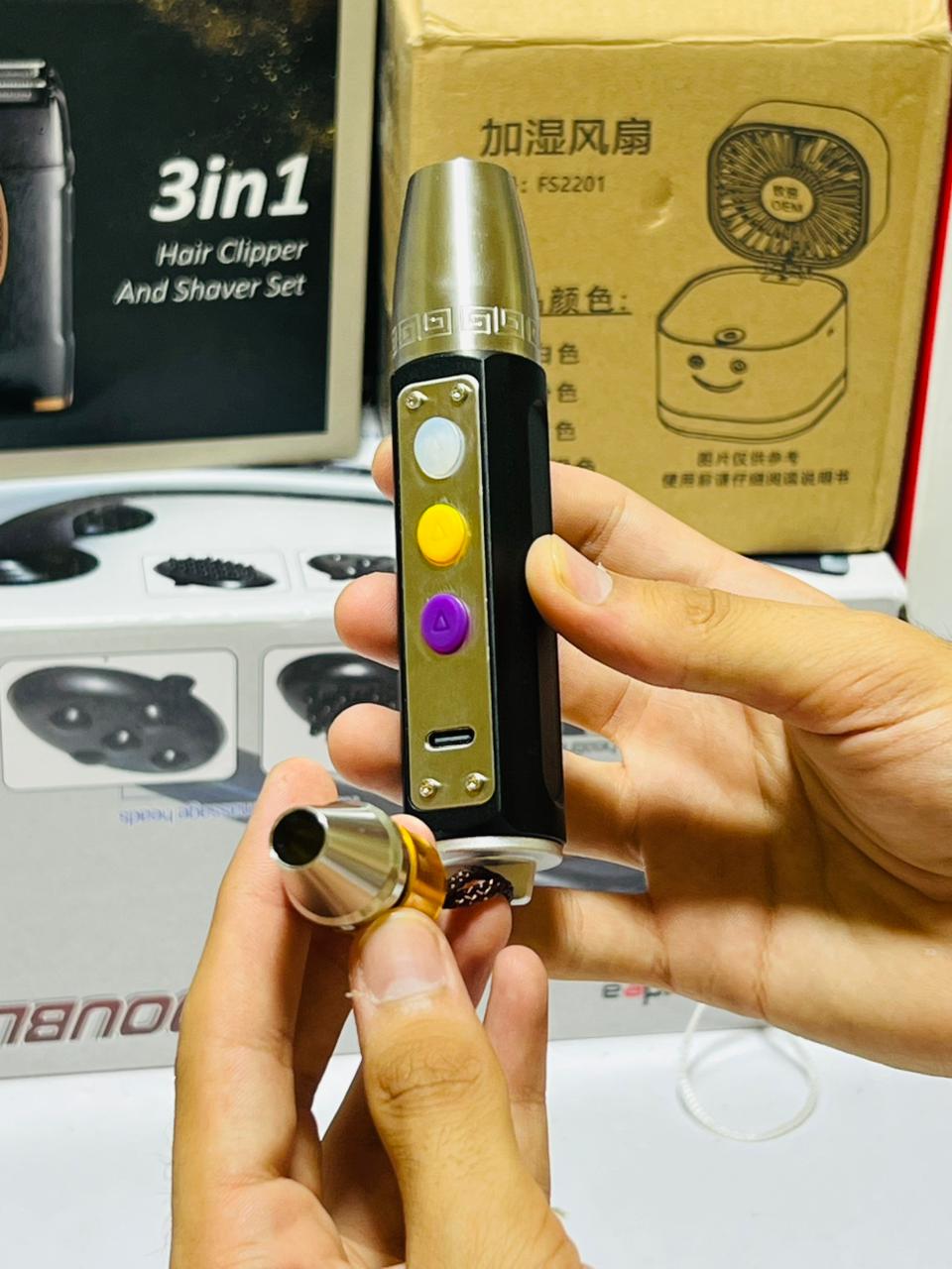 Gemstone Detector Torch 3 Colors Rechargeable With Ultra Violet Free Pointer