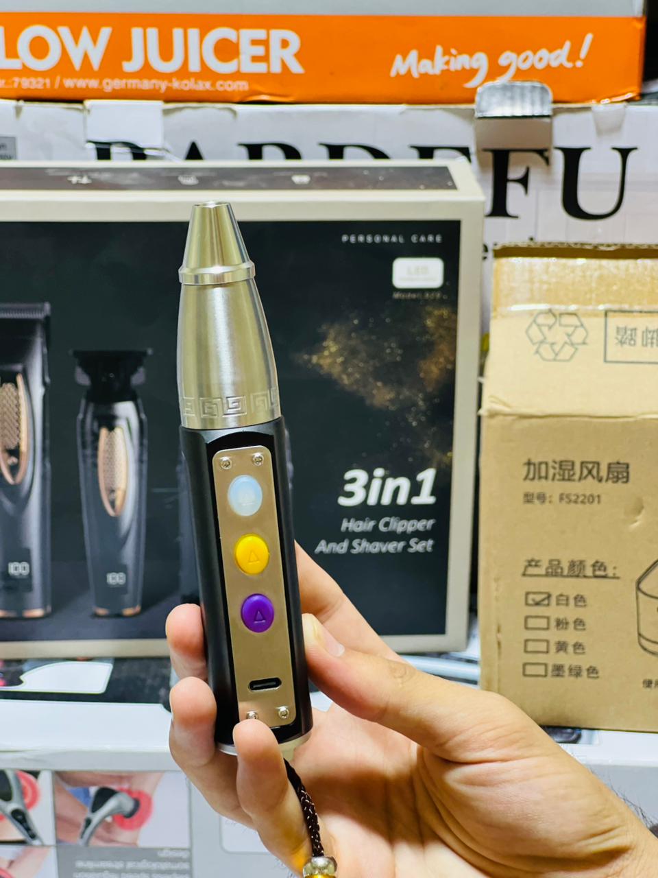 Gemstone Detector Torch 3 Colors Rechargeable With Ultra Violet Free Pointer