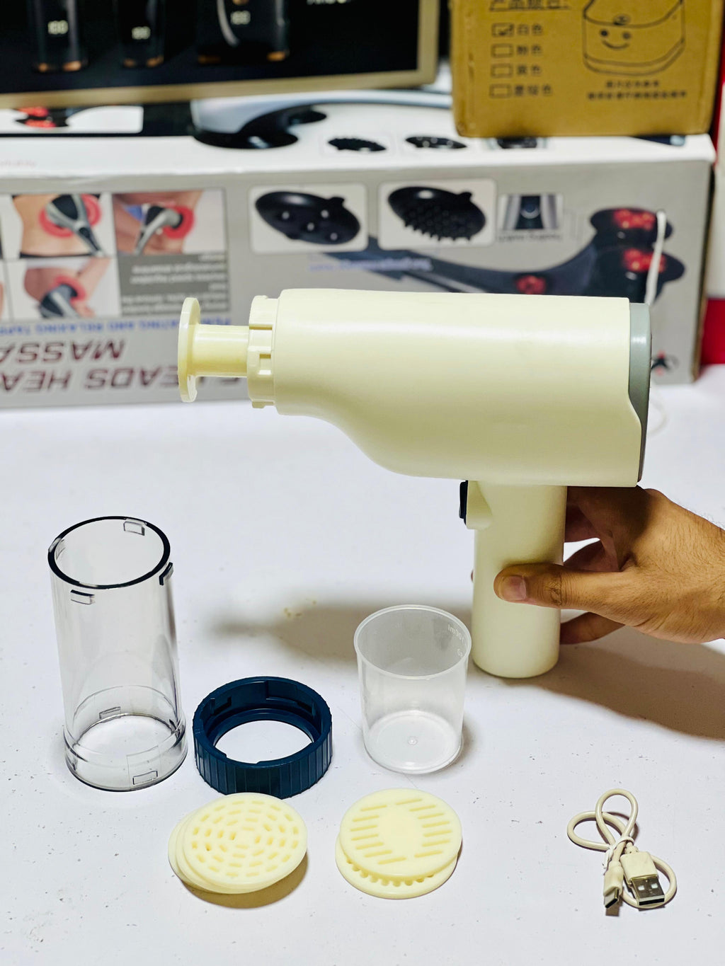 Electric Pasta Maker Machine Noodle Maker - Automatic Spaghetti Maker Pasta Roller Kitchenaid Attachment All-in-One Cordless Homemade Pasta Machine
