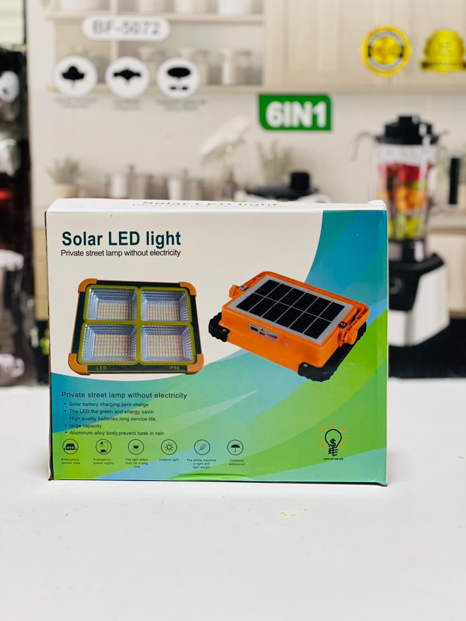 100W Rechargeable Solar LED Construction Site Light | Outdoor Waterproof PIR Motion Sensor Flood Light for Site + Power Bank Street & Warehouse