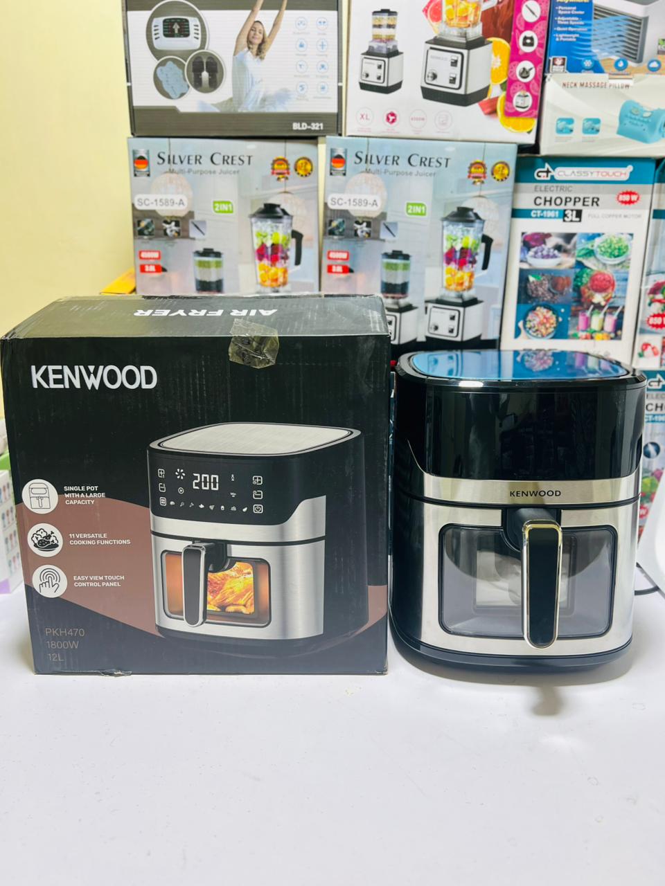PKH470 Kenwood 12L Digital Air Fryer 1800W | Oil Free Healthy Cooking Appliance