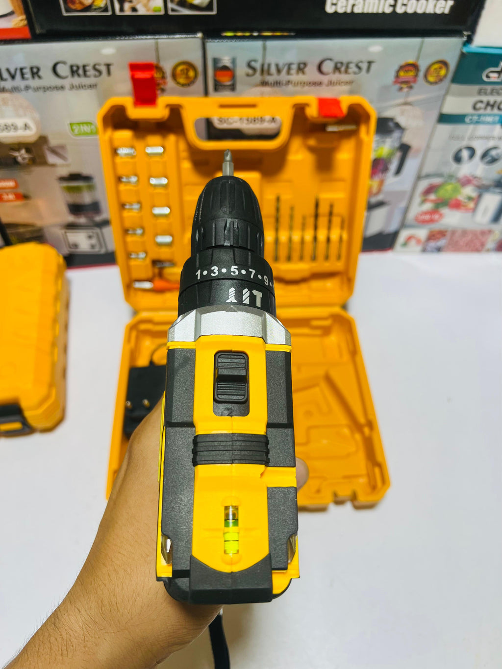 Dewalt 64V Cordless Drill with Hammer 3 function Drill with double lithium battries