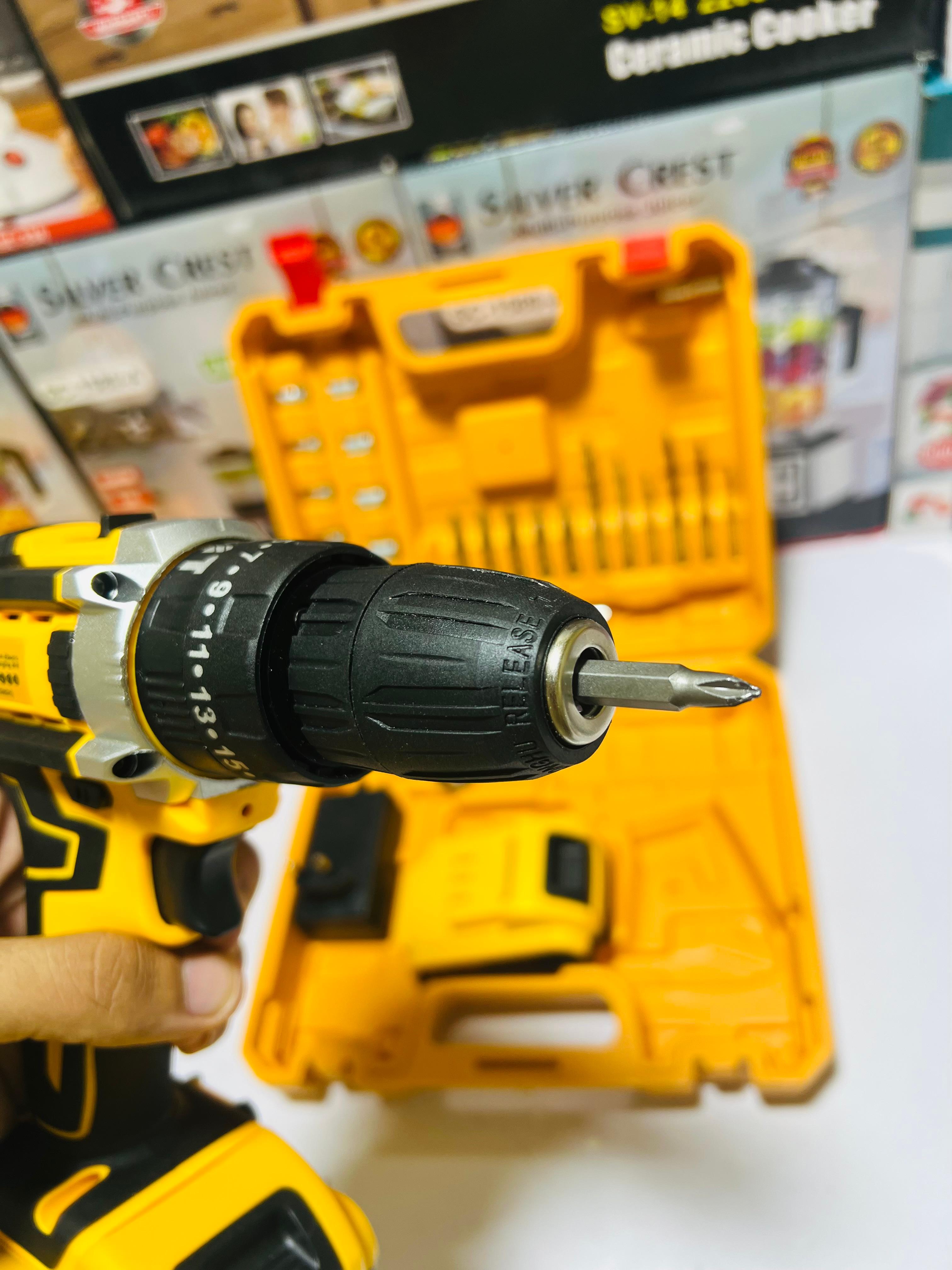 Dewalt 64V Cordless Drill with Hammer 3 function Drill with double lithium battries