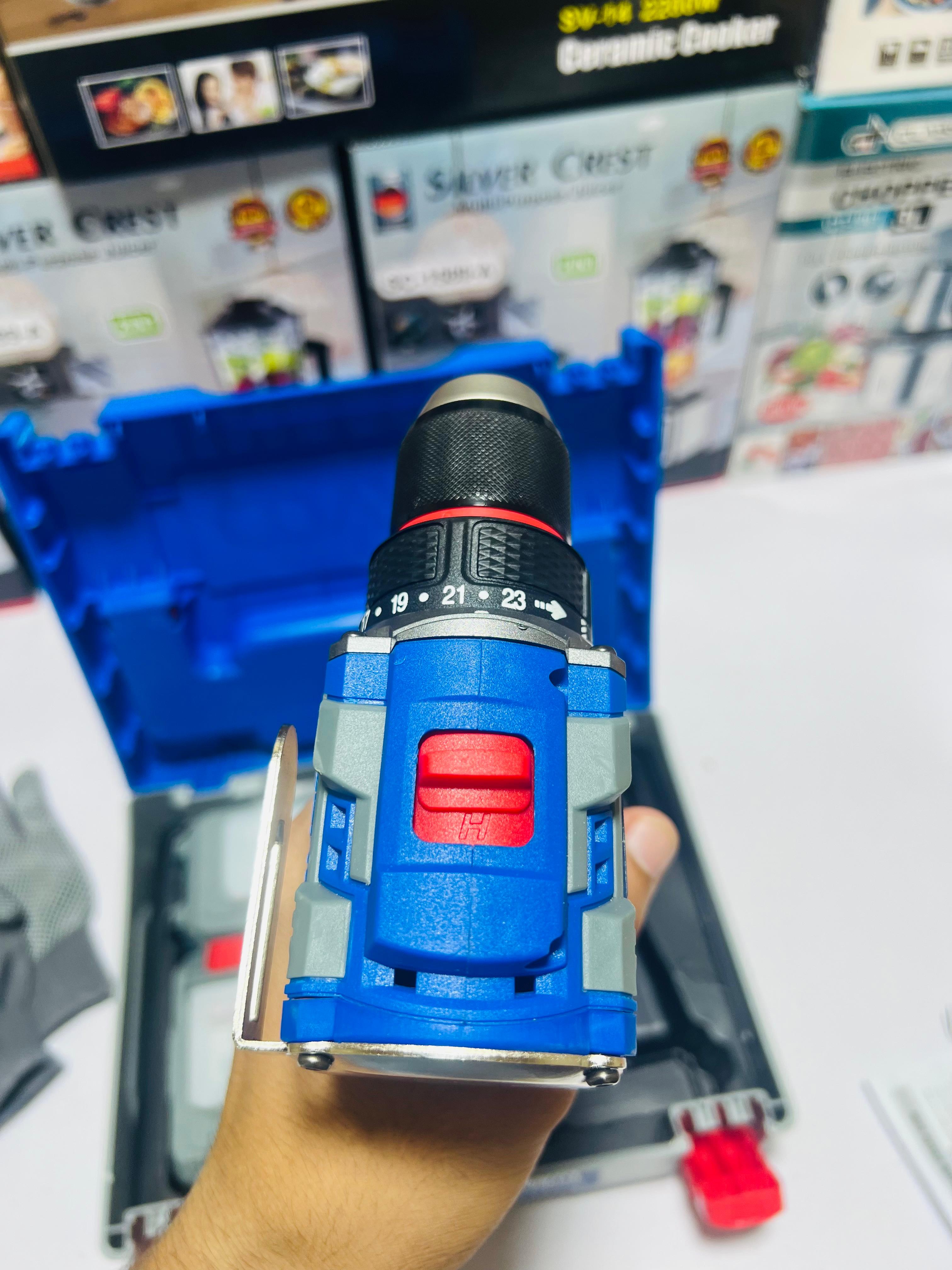 COVAN  128V Brushless Power Drill 120Nm Cordless Hammer Drill Machine Electric Screwdriver 13mm Chuck Cordless Impact Drill