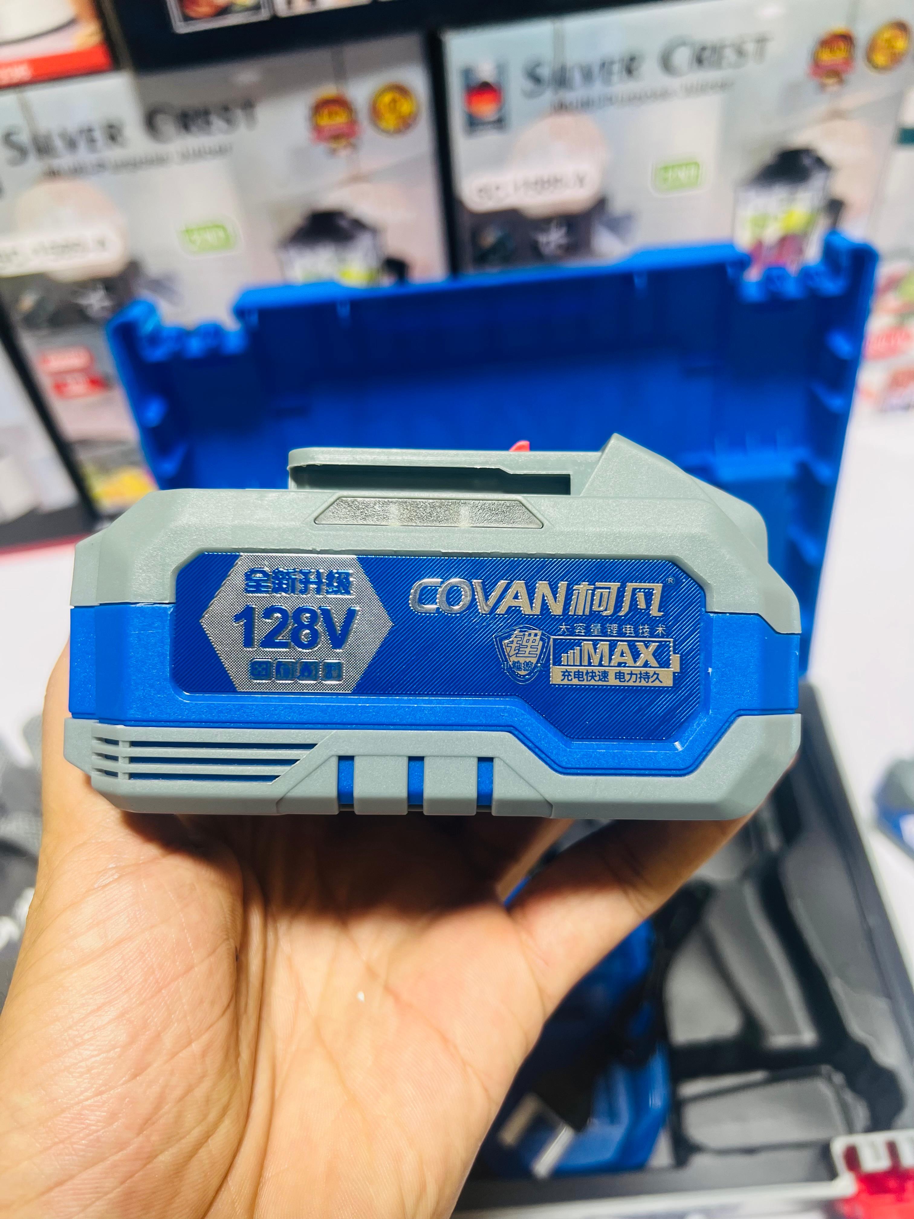 COVAN  128V Brushless Power Drill 120Nm Cordless Hammer Drill Machine Electric Screwdriver 13mm Chuck Cordless Impact Drill