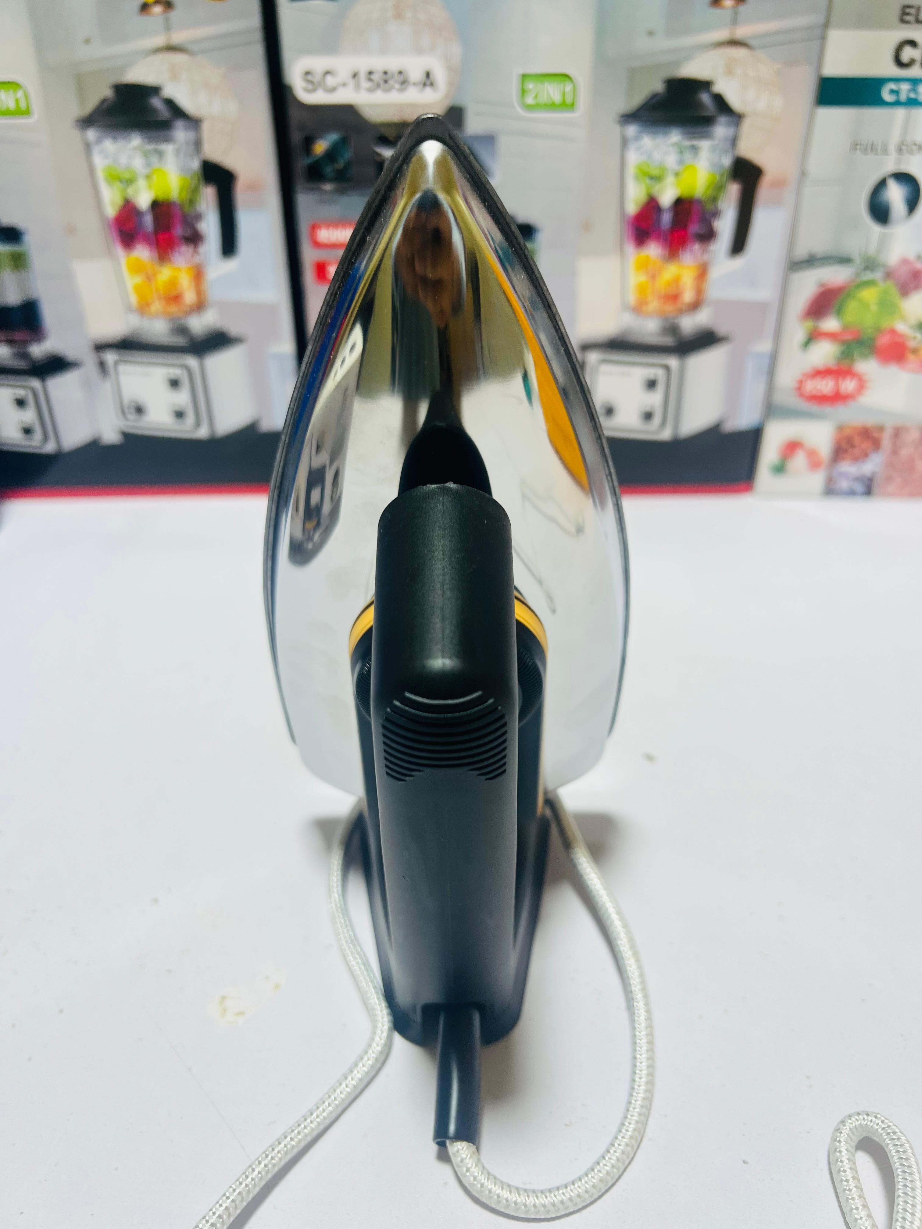 Black and White Electric Dry Iron  Model  SSg-0.2 - Automatic and Smart Size Electric Dry Iron - Complete 1 Years Warranty - Black