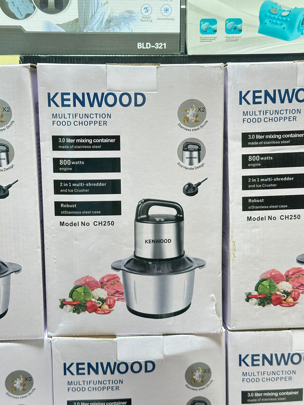Kenwood 3L Electric Meat Chopper – Powerful 3-Speed Grinder with Egg Beater