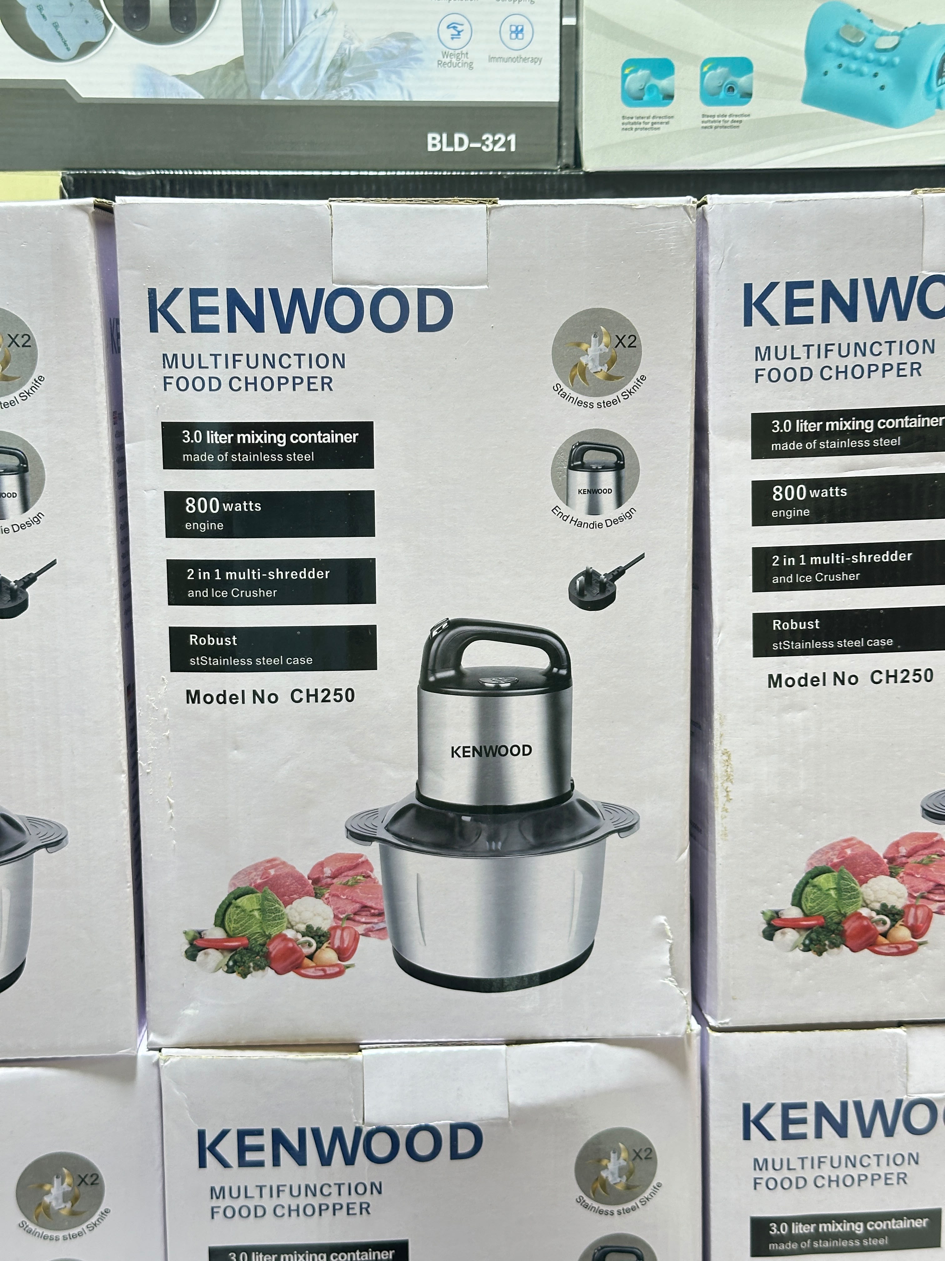 Kenwood 3L Electric Meat Chopper – Powerful 3-Speed Grinder with Egg Beater