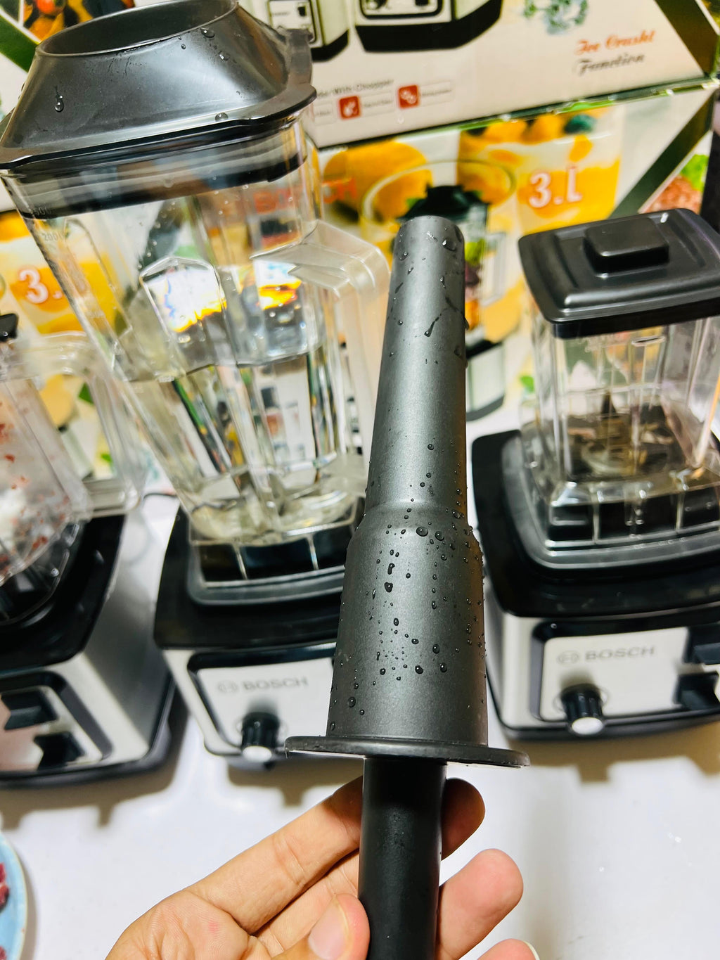 Bosch  3 in 1 Multifunctional Blender Commercial Heavy Duty Blender 5000W High Performance Power Blender 3.0L  2.0 litr Chopper and 700ml Grinder for Kitchen Professional Blender