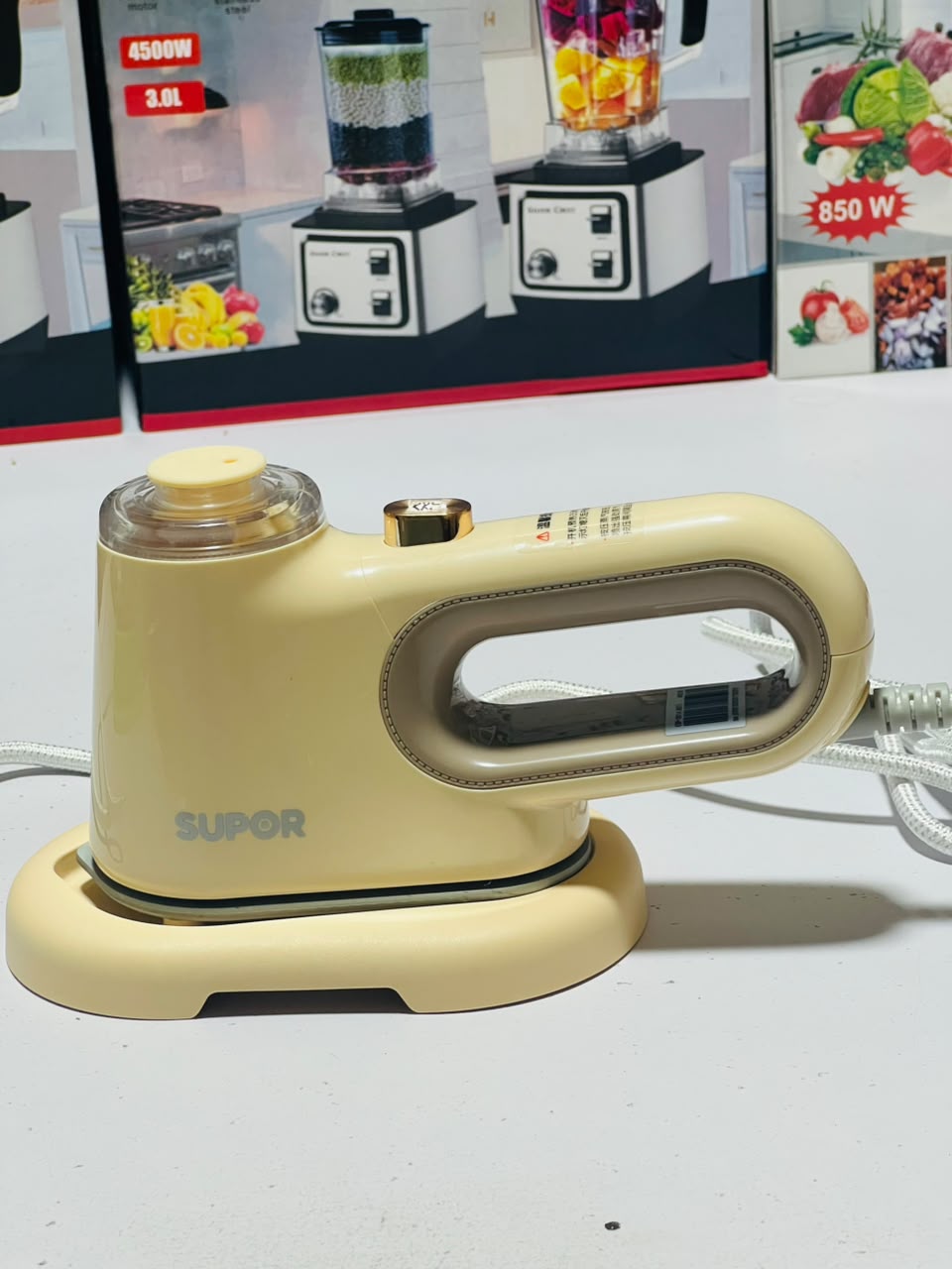 SUPOR  Ceramic Non Stick Soleplate Steam Iron for Clothes 400 Microsteam Holes, Cotton, Wool, Poly, Silk, Linen, Nylon 2200 to 2600 Watts Portable, Ironing, Garment Steamer